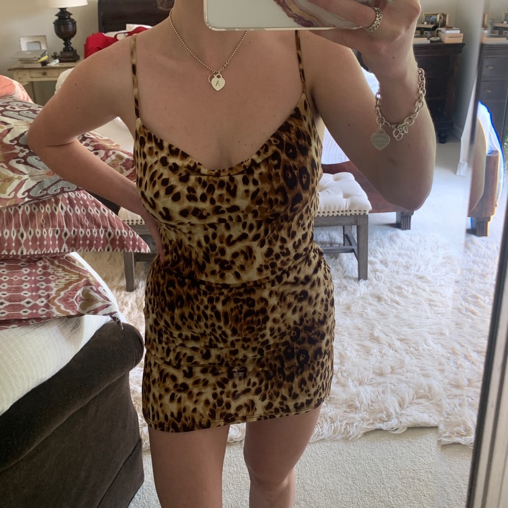 CHEETAH SLIP MINI DRESS 🔥